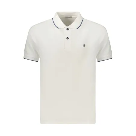 Polo blanc à manches courtes pour homme Coveri Moving - COVERI MOVING