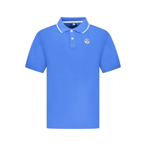 POLO À MANCHES COURTES POUR HOMMES NORTH SAILS BLEU - NORTH SAILS