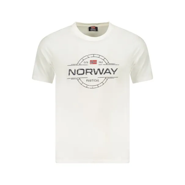 T-SHIRT MANCHES COURTES HOMME NORVÈGE 1963 BLANC - NORWAY 1963
