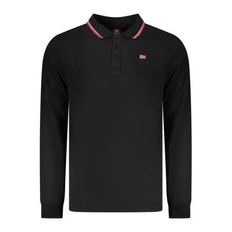 Polo homme à manches longues, Norvège 1963, noir - NORWAY 1963