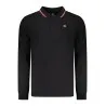 Polo homme à manches longues, Norvège 1963, noir - NORWAY 1963