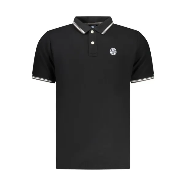 Polo à manches courtes pour homme North Sails, noir - NORTH SAILS
