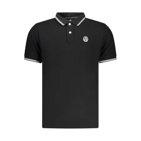 Polo à manches courtes pour homme North Sails, noir - NORTH SAILS