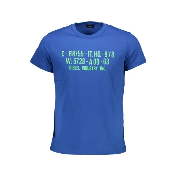 T-SHIRT MANCHES COURTES DIESEL POUR HOMME BLEU - Diesel