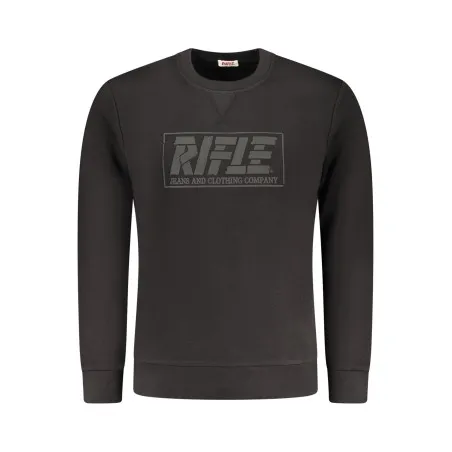 SWEAT-SHIRT NOIR À FERMETURE ÉCLAIR POUR HOMMES RIFLE - RIFLE