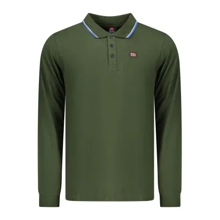 Polo à manches longues pour homme, Norvège 1963, vert - NORWAY 1963
