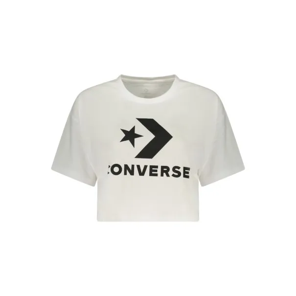 T-shirt Converse à manches courtes pour femme, blanc - CONVERSE
