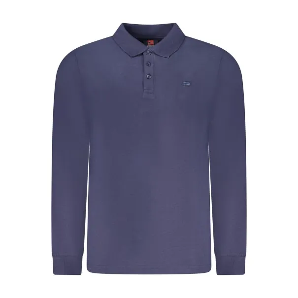 Polo homme à manches longues, Norvège 1963, bleu - NORWAY 1963