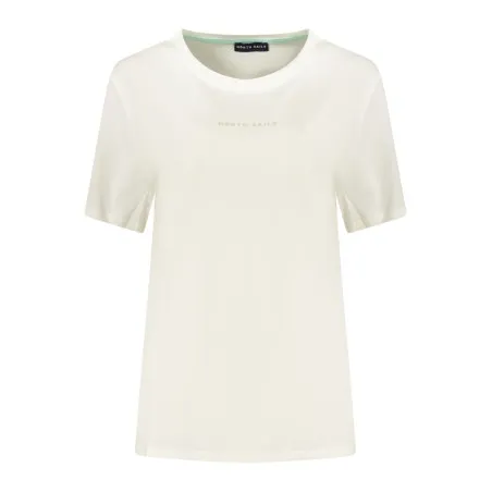 T-shirt blanc à manches courtes pour femme North Sails - NORTH SAILS