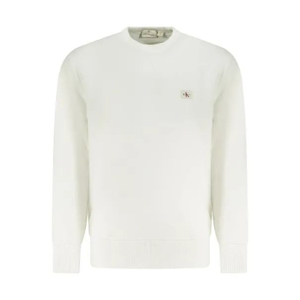 Sweat-shirt zippé homme Calvin Klein blanc - CALVIN KLEIN