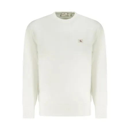 Sweat-shirt zippé homme Calvin Klein blanc - CALVIN KLEIN