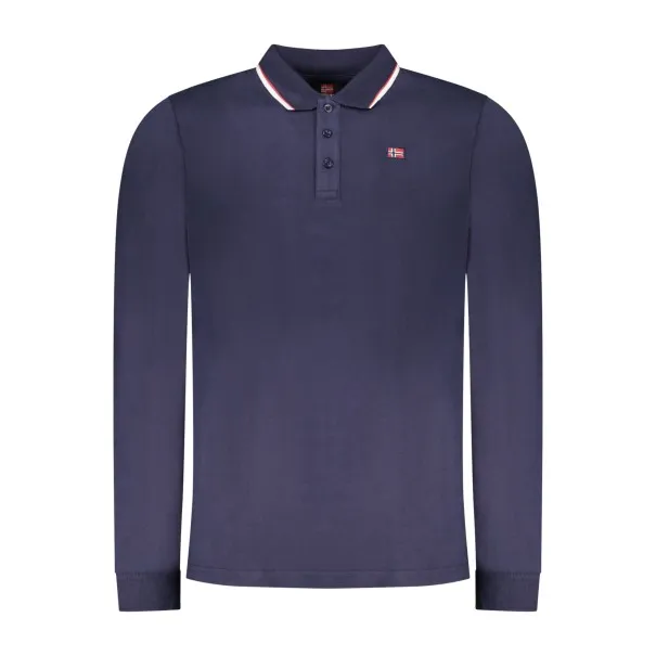 Polo homme à manches longues, Norvège 1963, bleu - NORWAY 1963