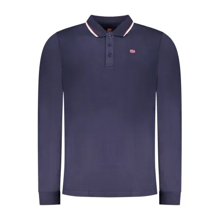 Polo homme à manches longues, Norvège 1963, bleu - NORWAY 1963