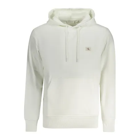 Sweat-shirt zippé homme Calvin Klein blanc - CALVIN KLEIN