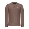 POLO HOMME À MANCHES LONGUES MARRON NORVÈGE 1963 - NORWAY 1963