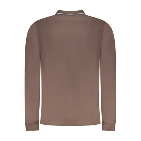 POLO HOMME À MANCHES LONGUES MARRON NORVÈGE 1963 - NORWAY 1963