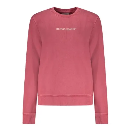 SWEAT-SHIRT ROUGE À FERMETURE ÉCLAIR GUESS JEANS POUR FEMME - GUESS JEANS