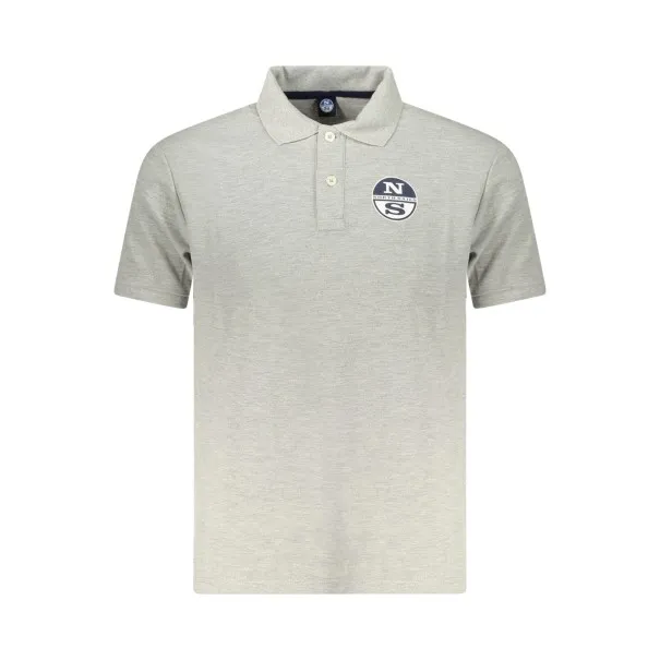 POLO À MANCHES COURTES POUR HOMMES NORTH SAILS GRIS - NORTH SAILS