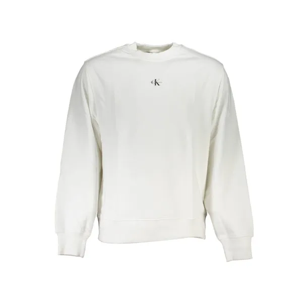 Sweat-shirt zippé homme Calvin Klein blanc - CALVIN KLEIN