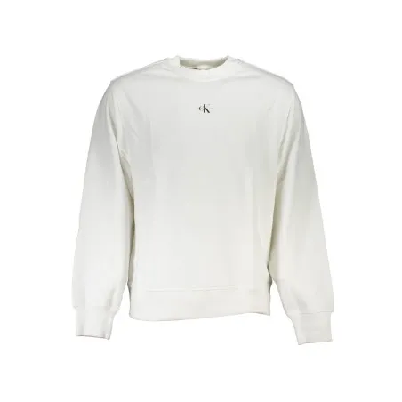 Sweat-shirt zippé homme Calvin Klein blanc - CALVIN KLEIN
