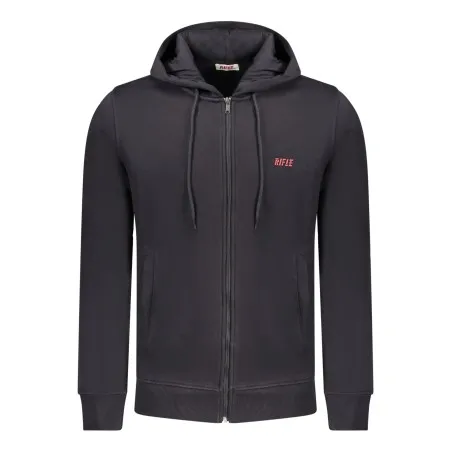 SWEAT-SHIRT ZIPPÉ BLEU POUR HOMME RIFLE - RIFLE