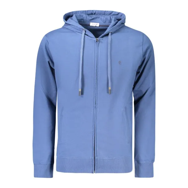 SWEAT-SHIRT BLEU À FERMETURE ÉCLAIR POUR HOMME COVERI MOVING - COVERI MOVING