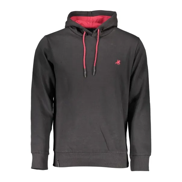 SWEAT-SHIRT NOIR À FERMETURE ÉCLAIR POUR HOMME US GRAND - U.S. GRAND