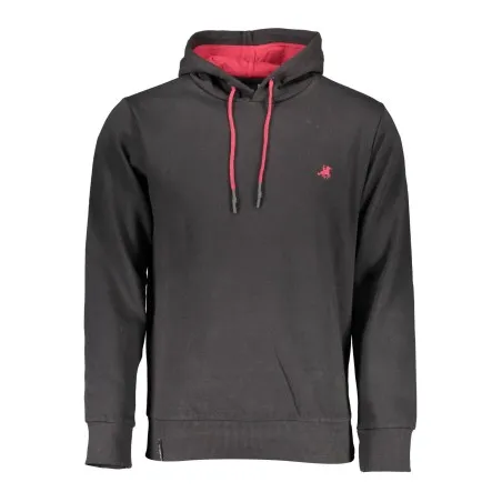 SWEAT-SHIRT NOIR À FERMETURE ÉCLAIR POUR HOMME US GRAND - U.S. GRAND