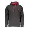 SWEAT-SHIRT NOIR À FERMETURE ÉCLAIR POUR HOMME US GRAND - U.S. GRAND