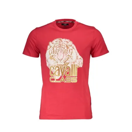 T-SHIRT À MANCHES COURTES CAVALLI CLASS HOMME ROUGE - CAVALLI CLASS