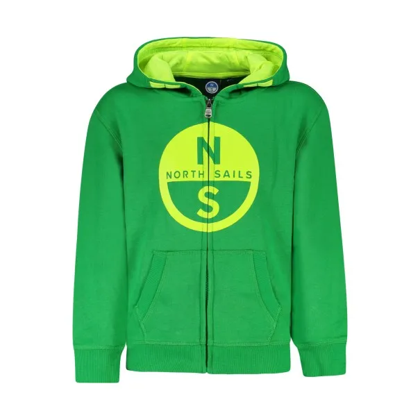 SWEAT-SHIRT VERT NORTH SAILS POUR ENFANTS AVEC FERMETURE ÉCLAIR - NORTH SAILS