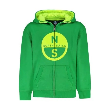 SWEAT-SHIRT VERT NORTH SAILS POUR ENFANTS AVEC FERMETURE ÉCLAIR - NORTH SAILS