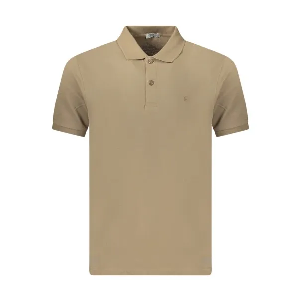 Polo à manches courtes pour homme Coveri Moving, marron - COVERI MOVING