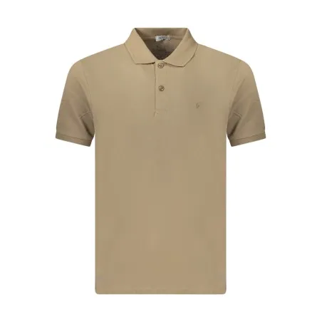 Polo à manches courtes pour homme Coveri Moving, marron - COVERI MOVING