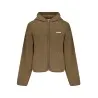 SWEAT-SHIRT FERMÉ MARRON POUR FEMME GUESS JEANS - GUESS JEANS