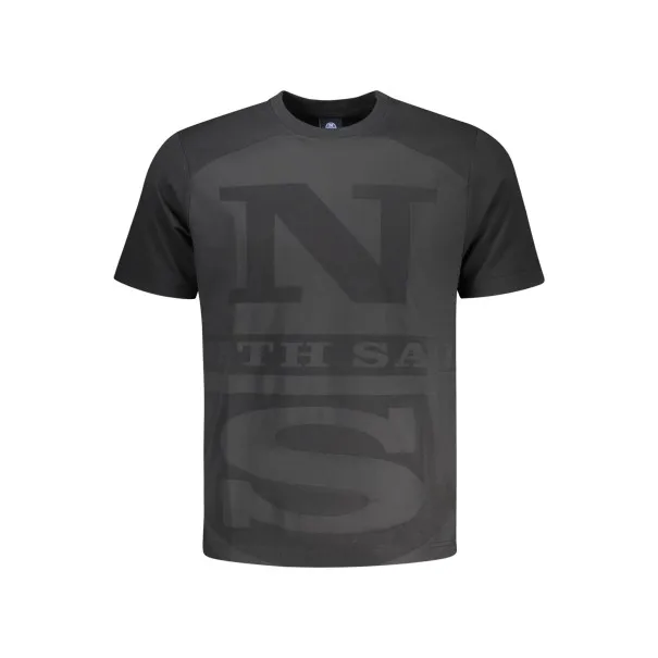 T-shirt à manches courtes pour homme North Sails, noir - NORTH SAILS