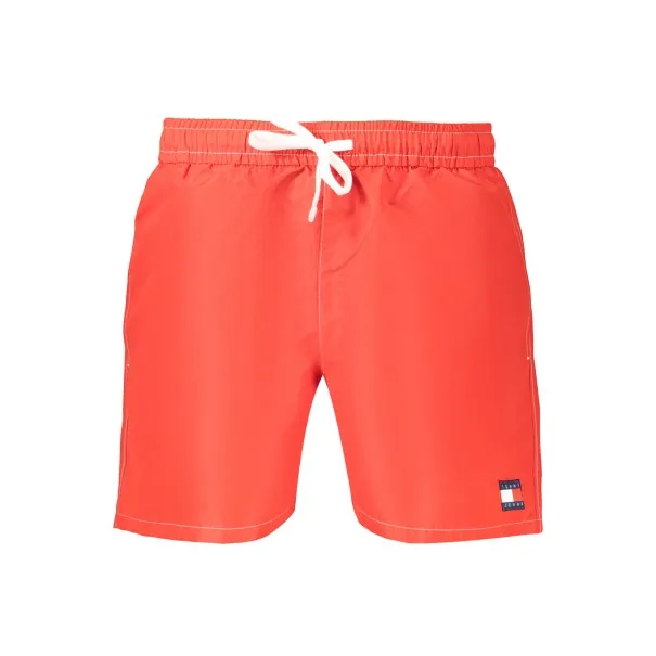 MAILLOT DE BAIN TOMMY HILFIGER POUR HOMME, FOND ROUGE - TOMMY HILFIGER