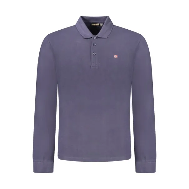 Polo à manches longues Napapijri pour homme, bleu - NAPAPIJRI