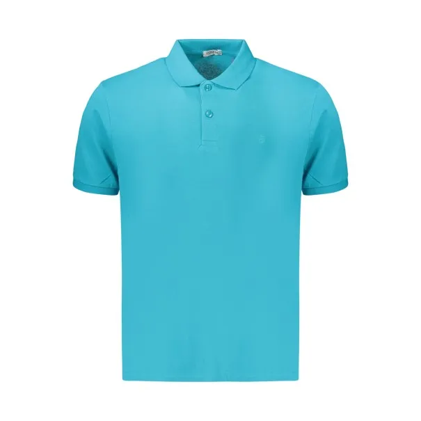 Polo à manches courtes pour homme Coveri Moving, bleu - COVERI MOVING