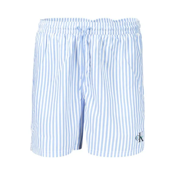 Maillot de bain homme Calvin Klein à fond bleu - CALVIN KLEIN