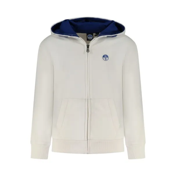 Sweat zippé North Sails pour enfants, blanc - NORTH SAILS