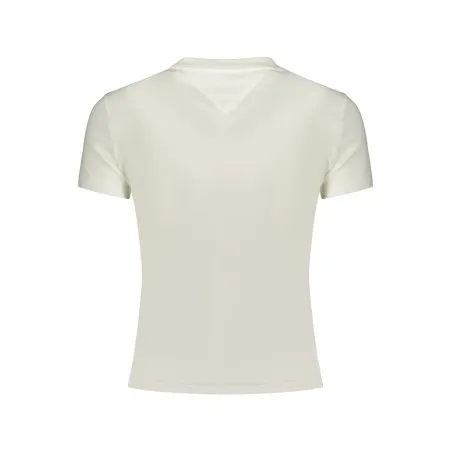 T-shirt blanc à manches courtes Tommy Hilfiger pour femme - TOMMY HILFIGER