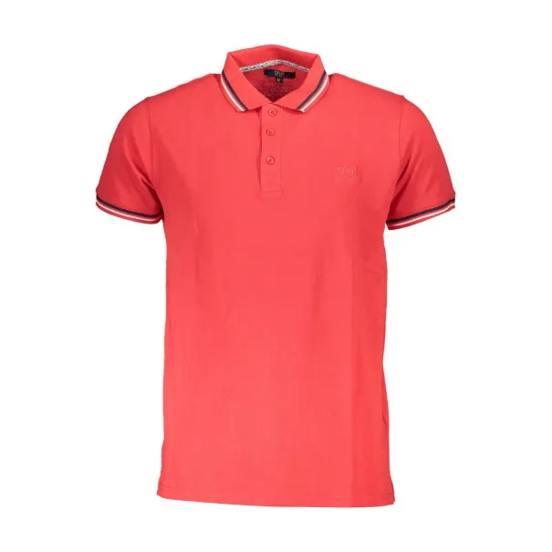 CAVALLI CLASS POLO MANCHES COURTES HOMME ROUGE - CAVALLI CLASS