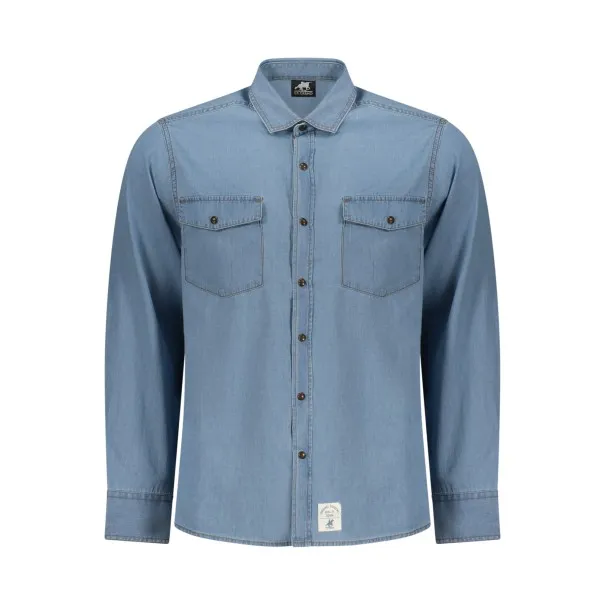 Chemise à manches longues pour homme US GRAND, bleue - U.S. GRAND