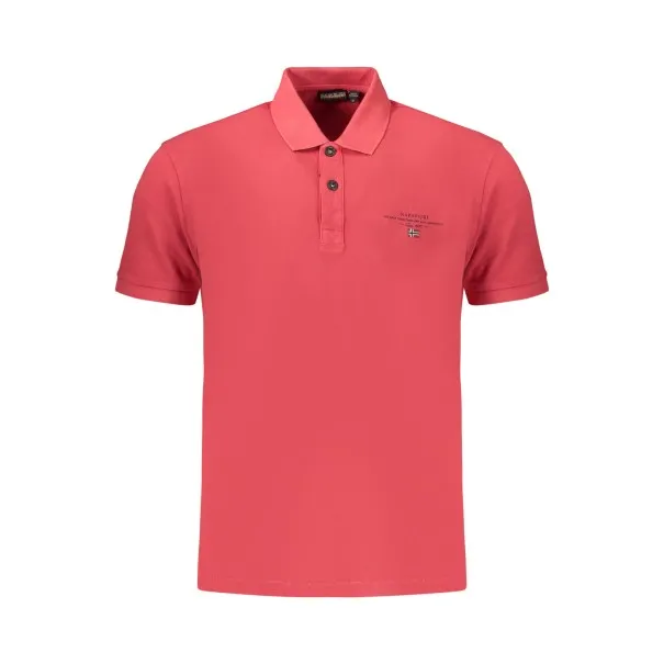 Polo à manches courtes pour homme NAPAPIJRI, rouge - NAPAPIJRI
