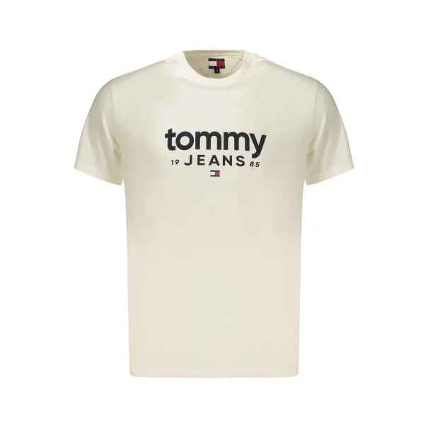 T-shirt blanc à manches courtes Tommy Hilfiger pour homme - TOMMY HILFIGER