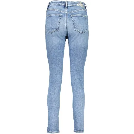 CALVIN KLEIN JEANS DENIM FEMME BLEU - CALVIN KLEIN