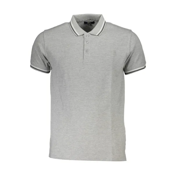 CAVALLI CLASS POLO MANCHES COURTES HOMME GRIS - CAVALLI CLASS