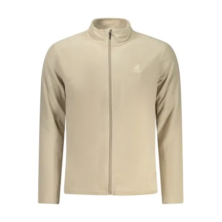 SWEAT-SHIRT BEIGE À FERMETURE ÉCLAIR POUR HOMME US GRAND - U.S. GRAND