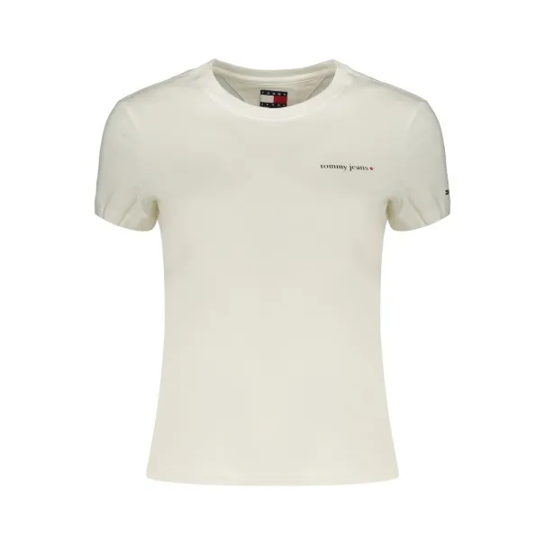 T-shirt blanc à manches courtes Tommy Hilfiger pour femme - TOMMY HILFIGER